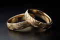 Enduring Marry wedding bands. Generate Ai