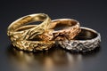 Enduring Wedding rings. Generate Ai