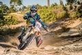 Enduro bike rider Royalty Free Stock Photo