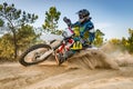 Enduro bike rider Royalty Free Stock Photo