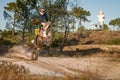 Enduro bike rider Royalty Free Stock Photo