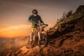 Enduro bike rider