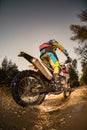 Enduro bike rider Royalty Free Stock Photo