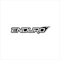 Enduro logo vector design. Dirt splash. Extreme off road motorcycle, dirt bike, motocross bike or mountain bike logotype