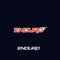 Enduro logo vector design. Dirt splash. Extreme off road motorcycle, dirt bike, motocross bike or mountain bike logotype