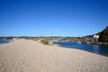 Seaton beach and Axmouth harbour. Royalty Free Stock Photo