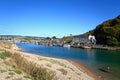 River Axe leading to Axmouth harbour. Royalty Free Stock Photo