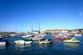 Boats in Axmouth harbour. Royalty Free Stock Photo