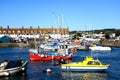 Fishing boats in Axmouth harbour. Royalty Free Stock Photo