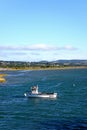 Boats moored on the River Axe, Axmouth. Royalty Free Stock Photo