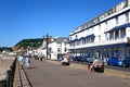 View along the promenade, Sidmouth. Royalty Free Stock Photo