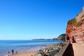 Beach and coastline, Sidmouth. Royalty Free Stock Photo