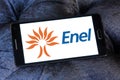 Enel energy company logo Royalty Free Stock Photo