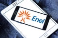 Enel energy company logo Royalty Free Stock Photo