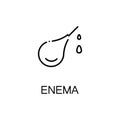 Enema flat icon or logo for web design