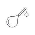 Enema line icon concept. Enema vector linear illustration, symbol, sign Royalty Free Stock Photo