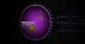 Enemy aircrafts or ships detected by radar scan, object`s speed and location monitoring. scanning object by radar. 4k resolution c