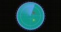 Enemy aircrafts or ships detected by radar scan, object`s speed and location monitoring. scanning object by radar. 4k resolution c