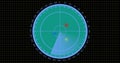 Enemy aircrafts or ships detected by radar scan, object`s speed and location monitoring. scanning object by radar. 4k resolution c