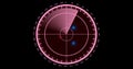 Enemy aircrafts or ships detected by radar scan, object`s speed and location monitoring. scanning object by radar. 4k resolution c