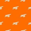 Enemy cannon pattern vector orange