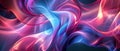 Energetic, Abstract Digital Art Featuring Dynamic Pink And Blue Curves For Design Applications Royalty Free Stock Photo