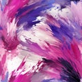 Energetic abstract painting with purple and blue brushstrokes (tiled)