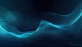 Energetic Blue Light and Wave Background for Posters and Web.