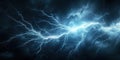 Energetic Bolt Illuminates Darkness, Exuding Raw Power And Electrifying Ambiance Royalty Free Stock Photo