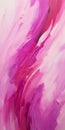 Energetic Impasto Abstract Magenta And White Painting With Spirited Movement Royalty Free Stock Photo