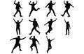 energetic man activity silhouette, man icon, energetic man concept, vector illustration Royalty Free Stock Photo