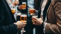 Energetic Networking Event: Business Professionals in Action. Generative AI