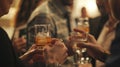 Energetic Networking Event: Business Professionals in Action. Generative AI