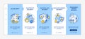 Energetic security types onboarding vector template