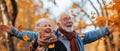 Energetic Senior Citizens Radiate Joy And Togetherness, Celebrating An Active Retirement Royalty Free Stock Photo