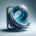 Splash and swirl with a dynamic action