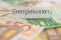 Energiekosten - Energy costs Royalty Free Stock Photo