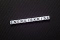Energiekrise - energy crisis , word concept on cubes Royalty Free Stock Photo