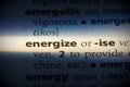 Energize Royalty Free Stock Photo