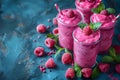 Energizing Berry Smoothies: A Minimalist Blend of Health & Flavor. Concept Healthy Eating,