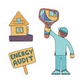 Energy audit similar 1 Royalty Free Stock Photo