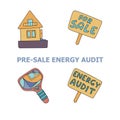 Energy audit similar Royalty Free Stock Photo