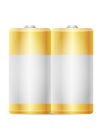 energy battery power in silvery gold color vector illustration