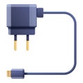 Energy charger icon, cartoon style Royalty Free Stock Photo