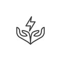 Energy Conservation line icon