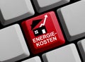 Energy Costs german - Tips online 3d illustration Royalty Free Stock Photo