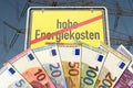 Energy costs in Germany are too high Royalty Free Stock Photo