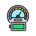 energy density color icon vector illustration