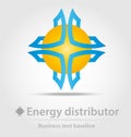 Energy distributor business icon