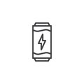 Energy drink outline icon